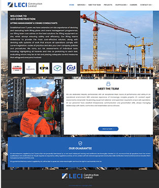 LECI Construction — Construction company website
